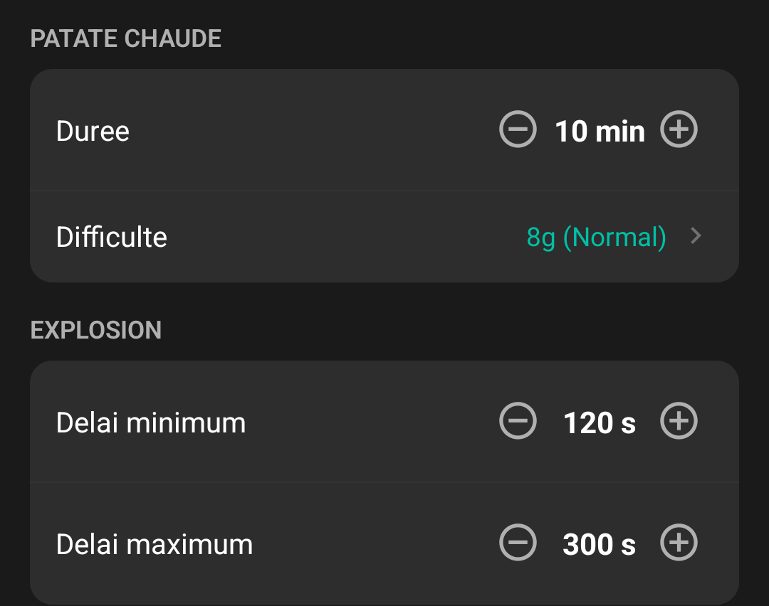 Mode Patate Chaude - vue 2